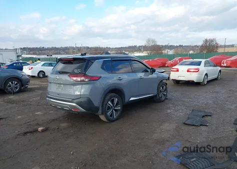 2021 Nissan Rogue Platinum Intelligent Awd из США, поврежденный, VIN JN8AT3DD8MW300239